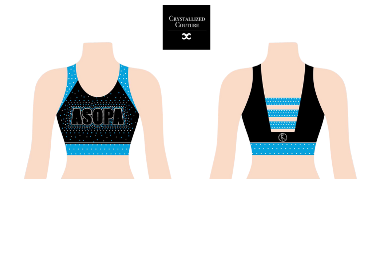 Alyssa's School of Performing Arts Rhinestone Sports Bra